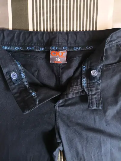 Pantalón de colegio azul marino para niña - miniatura 3
