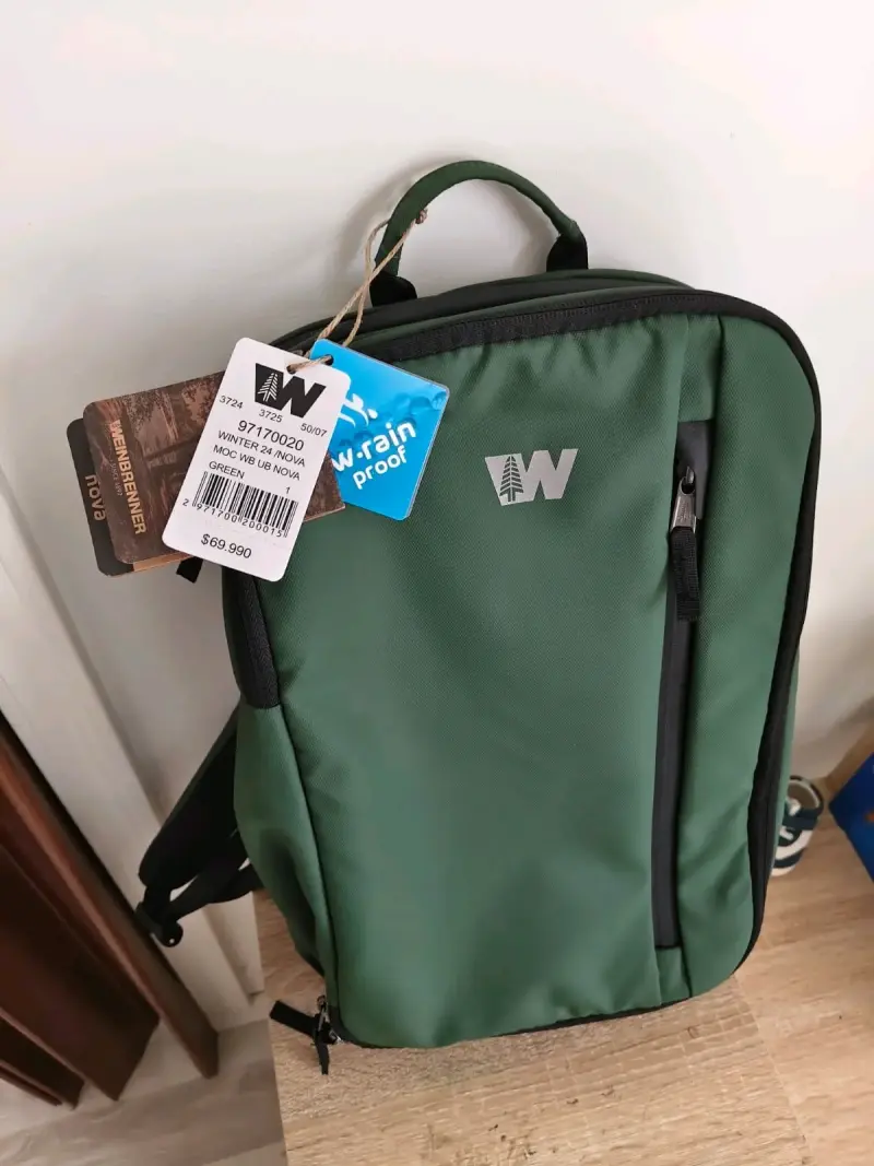 Mochila verde impermeable Weinbrenner - 1