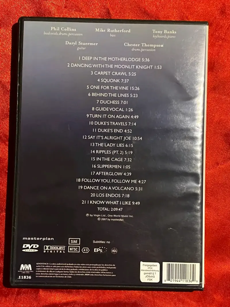 DVD Genesis en Londres 1980 concierto - 3