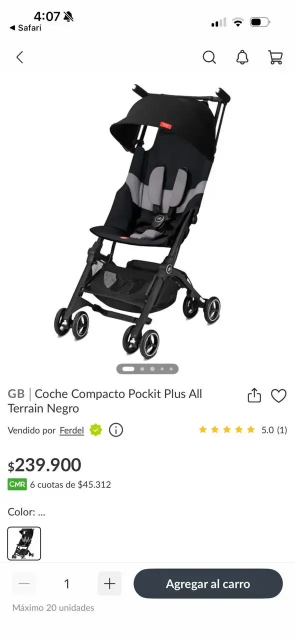 Coche Ultra Compacto GB Pockit Negro - 3