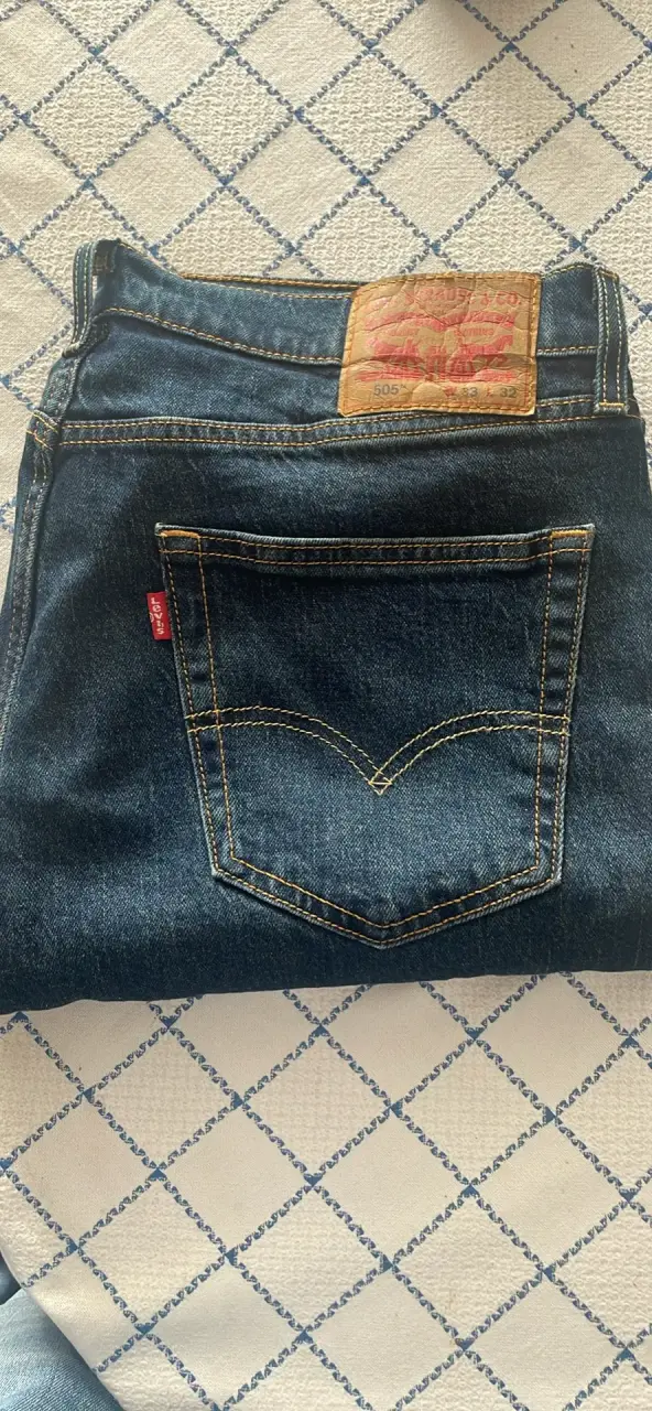 Jeans Levi 505 mezclilla azul nuevo 33/32 - 2