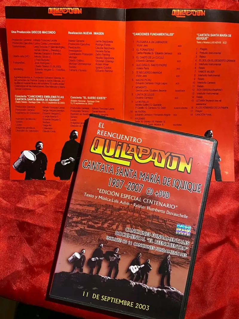 CD + DVD Quilapayún Cantata Santa María de Iquique - 1