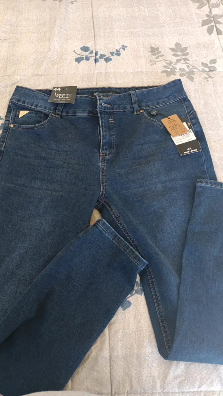 Jeans azul Lorenzo di Ponti talla 44 - 1