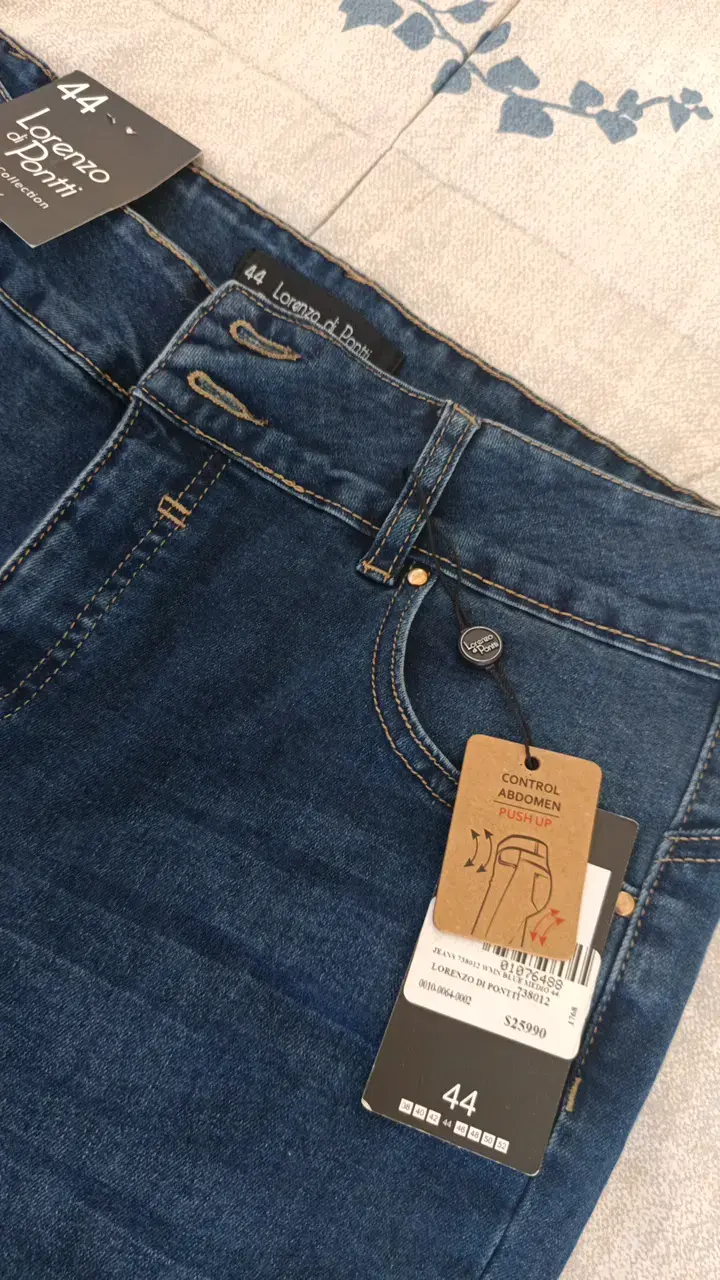 Jeans azul Lorenzo di Ponti talla 44 - 2