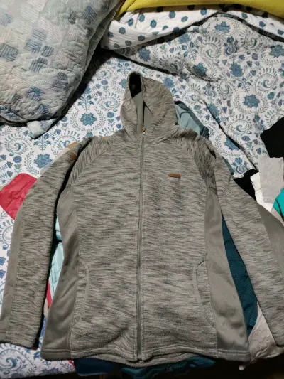 Chaqueta Lippi deportiva gris con capucha - miniatura 1