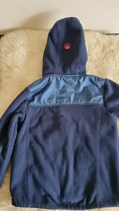Chaqueta polar infantil Lippi azul con capucha - miniatura 5
