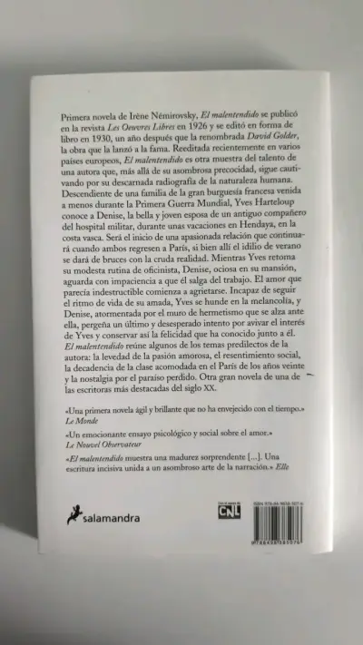 Libro 'El Malentendido' de Irène Némirovsky - miniatura 2