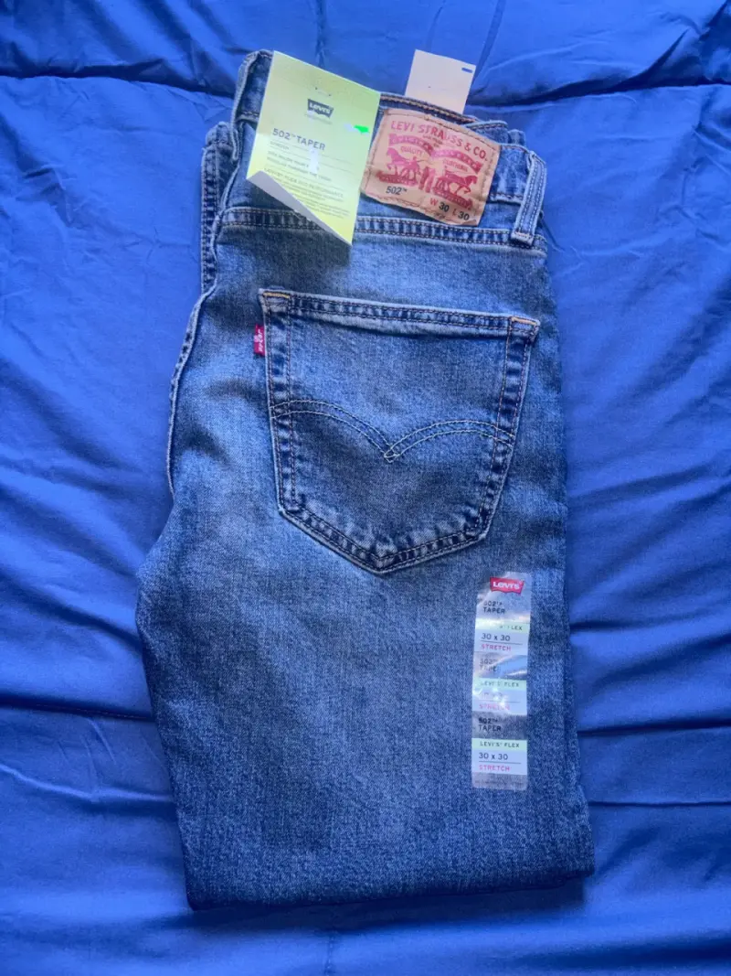 Jeans Levi's 502 Taper Stretch Azul - 1