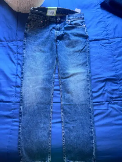 Jeans Levi's 502 Taper Stretch Azul - miniatura 3