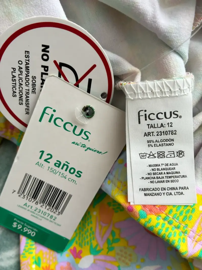 Leggins floral Ficcus para niña 12 años - 3