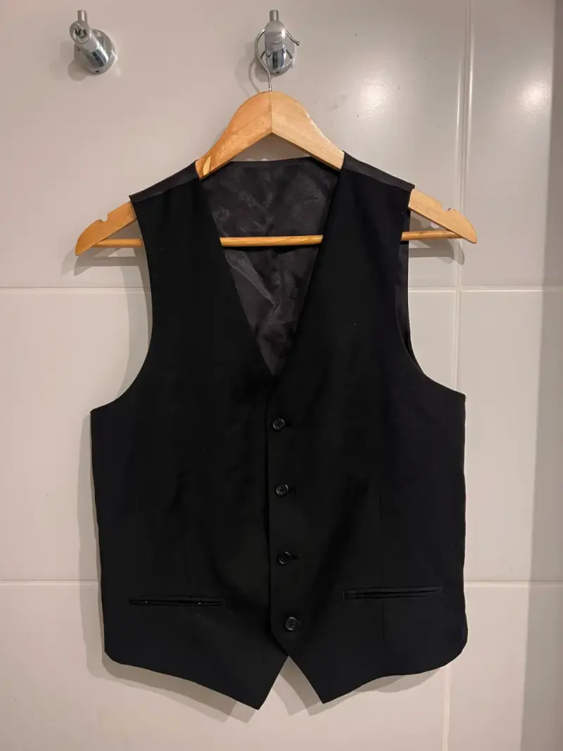 Chaleco formal negro