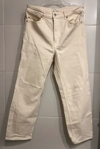 Pantalones blanco de mezclilla - miniatura 1