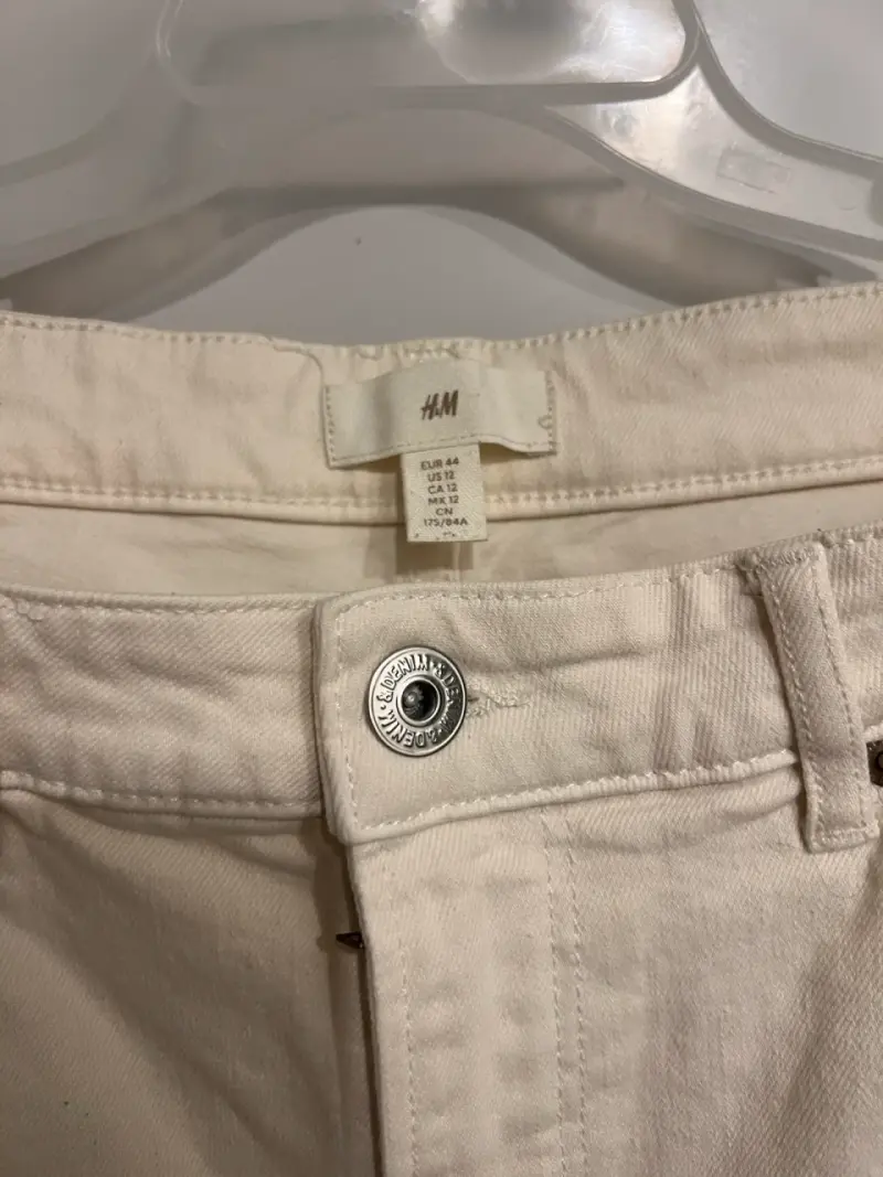 Pantalones blanco de mezclilla - 2