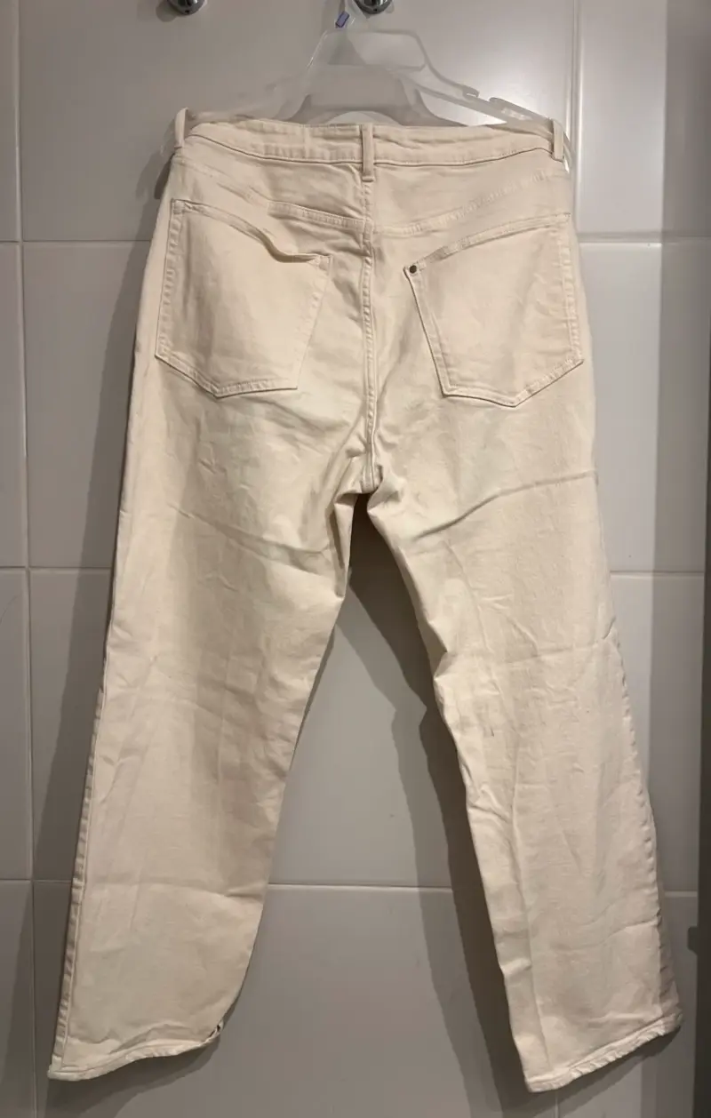 Pantalones blanco de mezclilla - 3