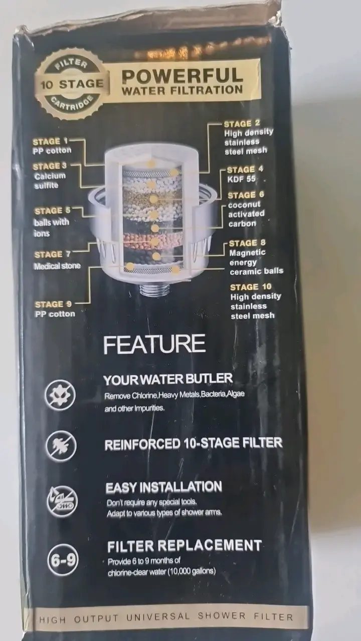 Purificador de agua para ducha con filtros - 3