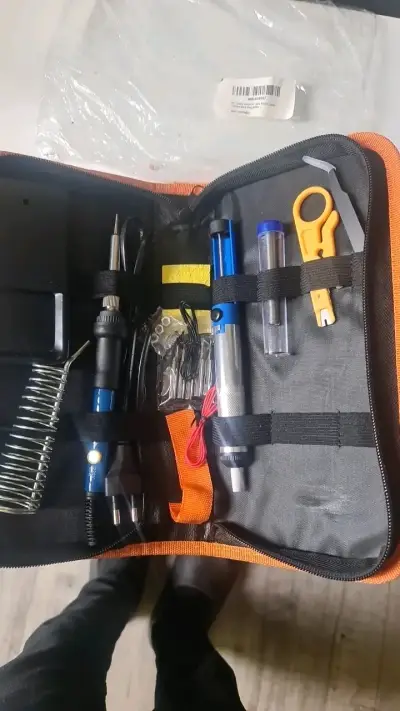 Kit cautín soldador 60W temperatura regulable - miniatura 2