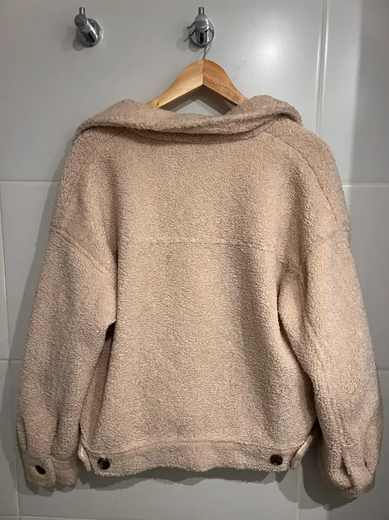 Chaqueta de lana sintética Forever 21 beige - 3