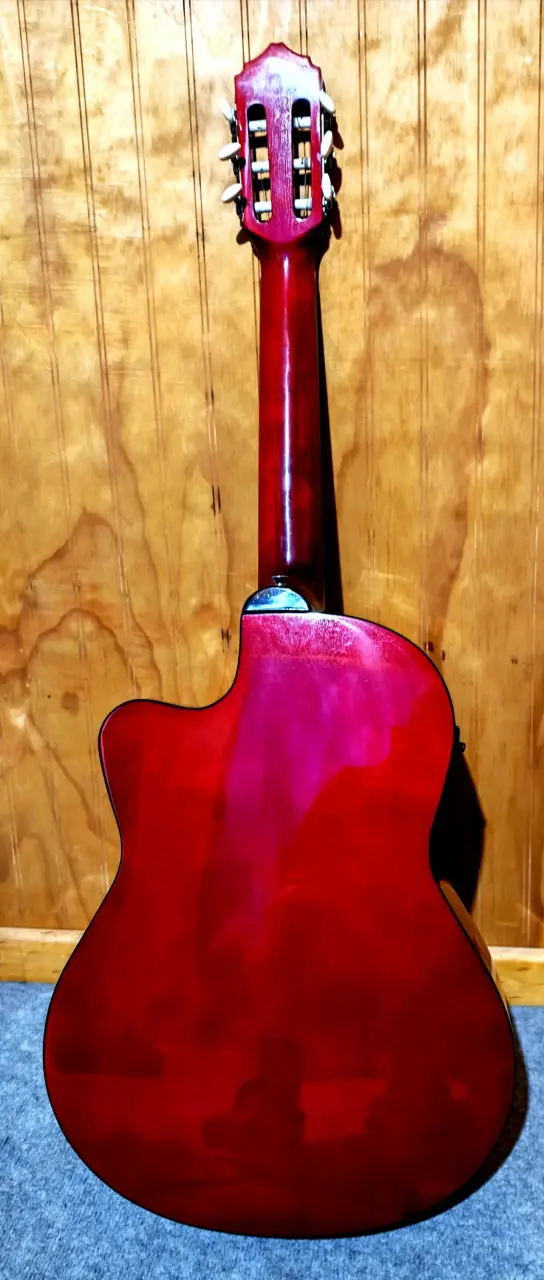 Guitarra clásica Freeman con diseño floral - 3