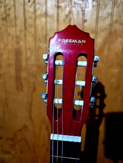 Guitarra clásica Freeman con diseño floral - miniatura 6