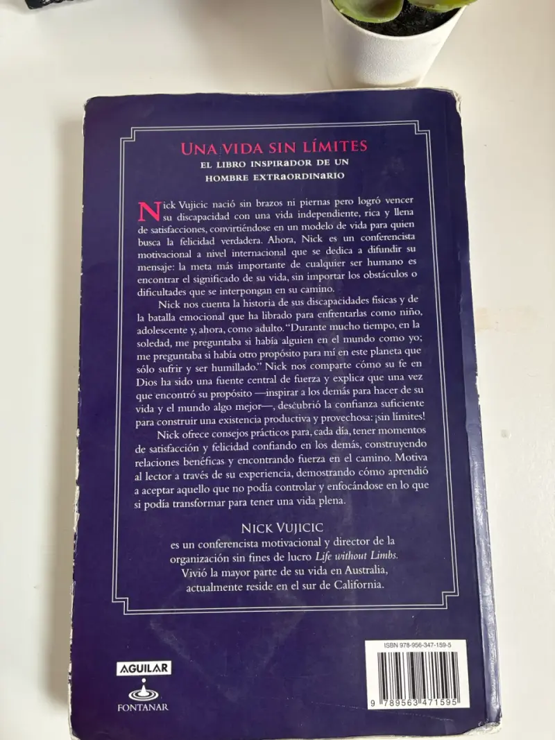 Libro 'Una Vida Sin Límites' de Nick Vujicic - 3