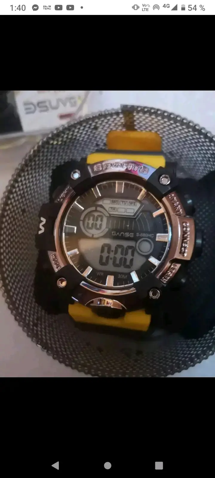 Reloj deportivo digital Ganse resistente al agua - 1