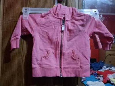 Abrigo de lana para bebé color lila - miniatura 5