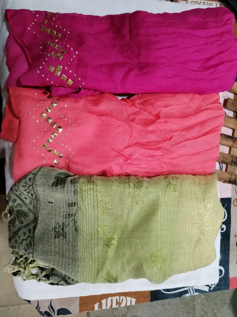 Conjunto de pañuelos estampados y decorados - 2