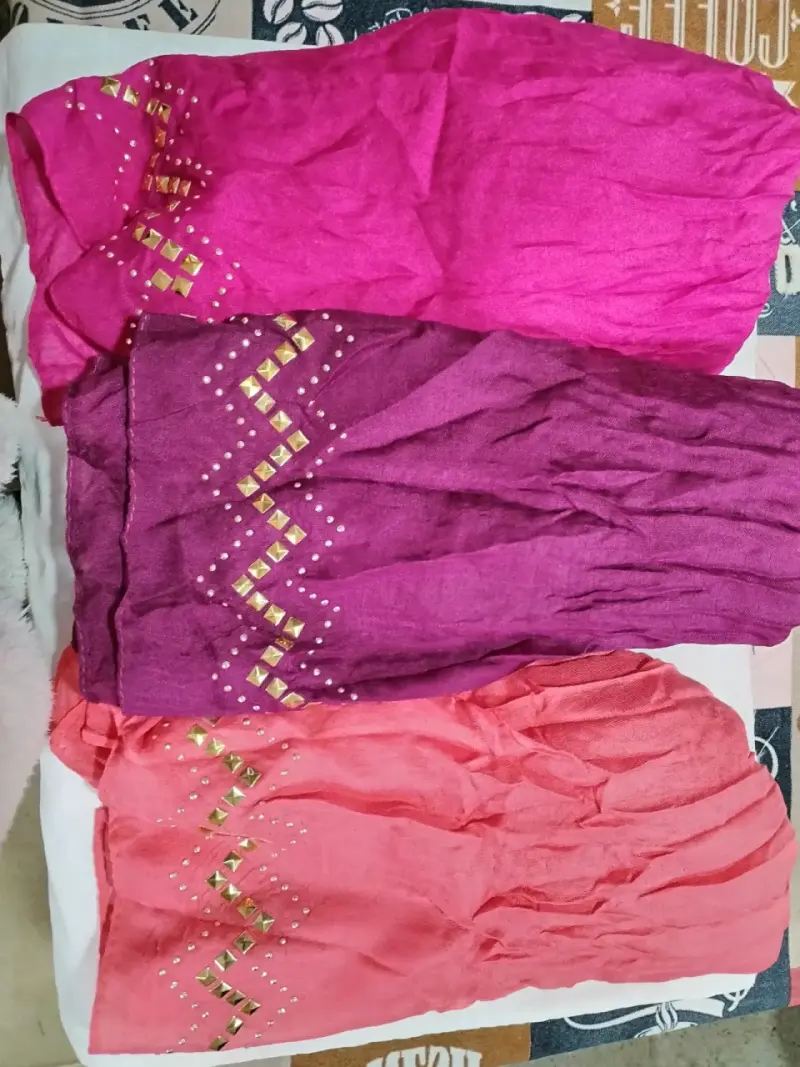 Conjunto de pañuelos estampados y decorados - 5