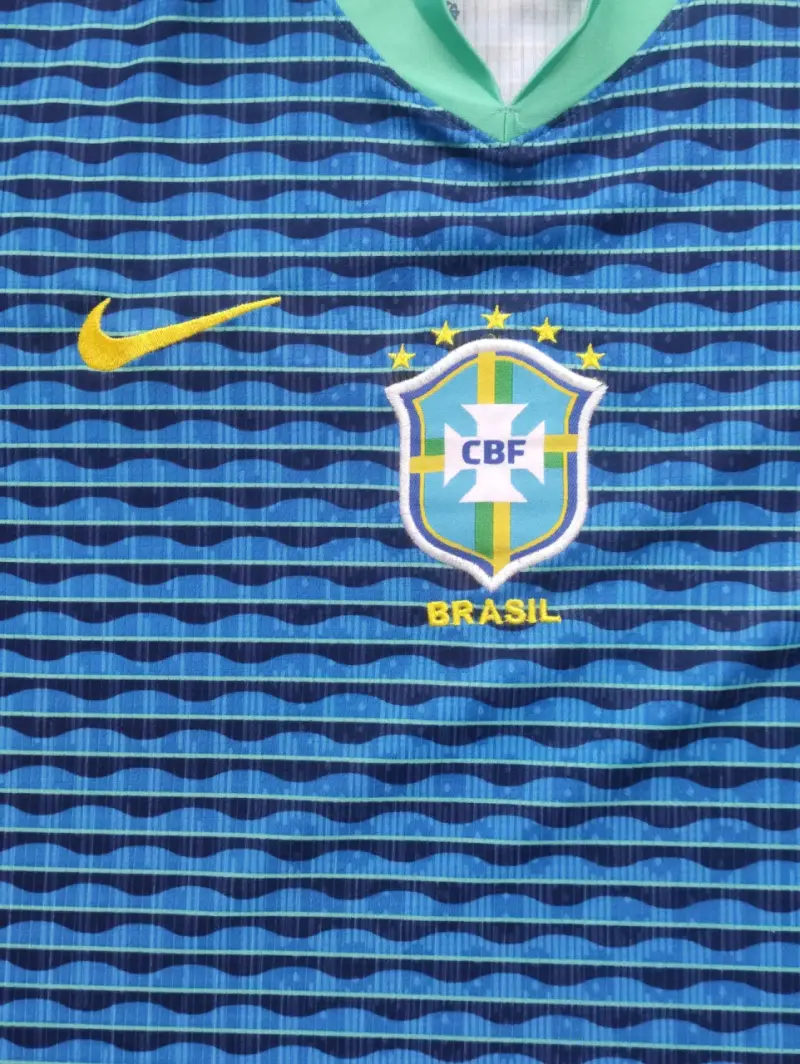 Camiseta Nike Brasil 2024 visitante azul - 3