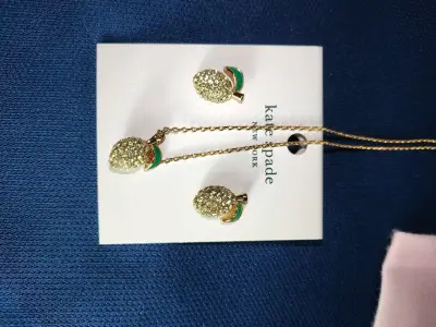 Set de joyería Kate Spade piña dorada - miniatura 1
