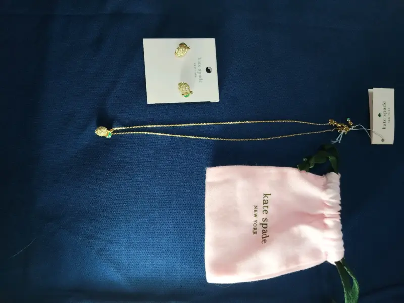 Set de joyería Kate Spade piña dorada - 2