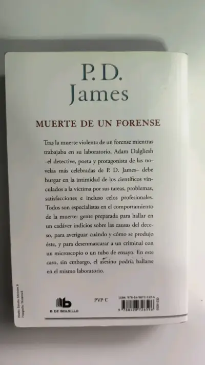 Libro 'Muerte de un Forense' de P.D. James - miniatura 2