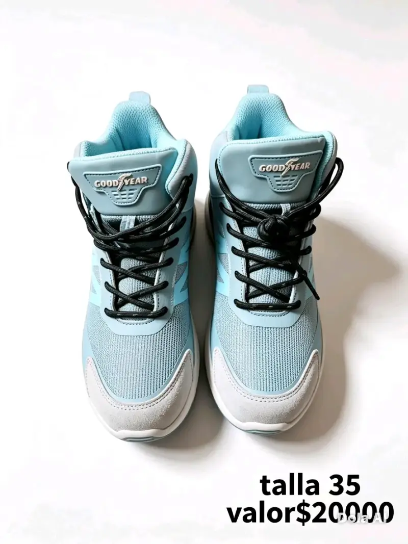 Zapatillas deportivas Goodyear celestes talla 35