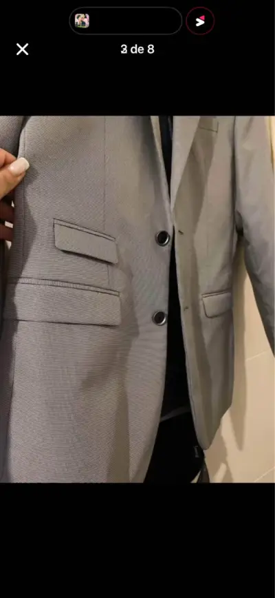 Blazer gris Alaniz elegante para hombre - miniatura 3