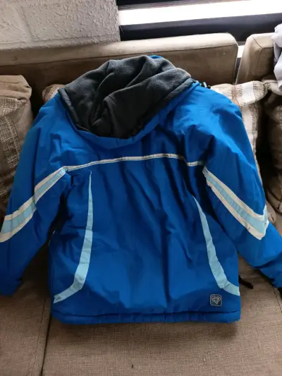 Chaqueta de esquí azul para niña - miniatura 4