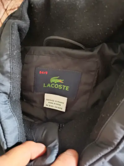 Chaqueta Lacoste negra talla 54/6 - miniatura 1