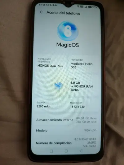 Smartphone HONOR X6a Plus 6GB RAM - miniatura 1