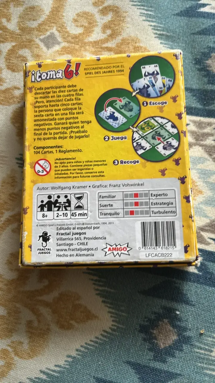 Juego de cartas ¡Toma 6! de Wolfgang Kramer - 2