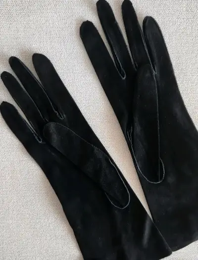Guantes de cuero de cabrito gamuzado - miniatura 2