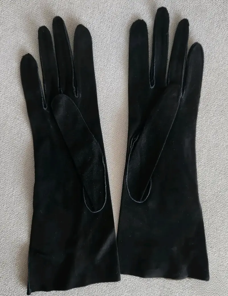 Guantes de cuero de cabrito gamuzado - 6