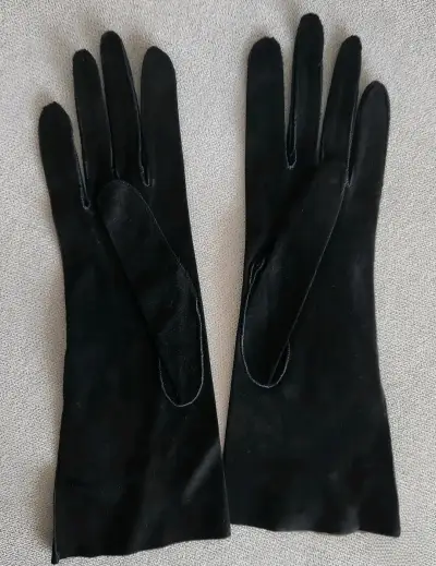 Guantes de cuero de cabrito gamuzado - miniatura 6