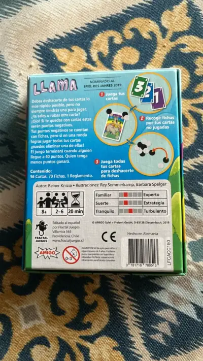 Juego de cartas Llama de Reiner Knizia - miniatura 2