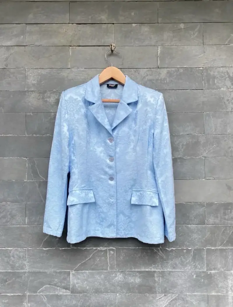 Blazer Celeste claro de mujer - 1