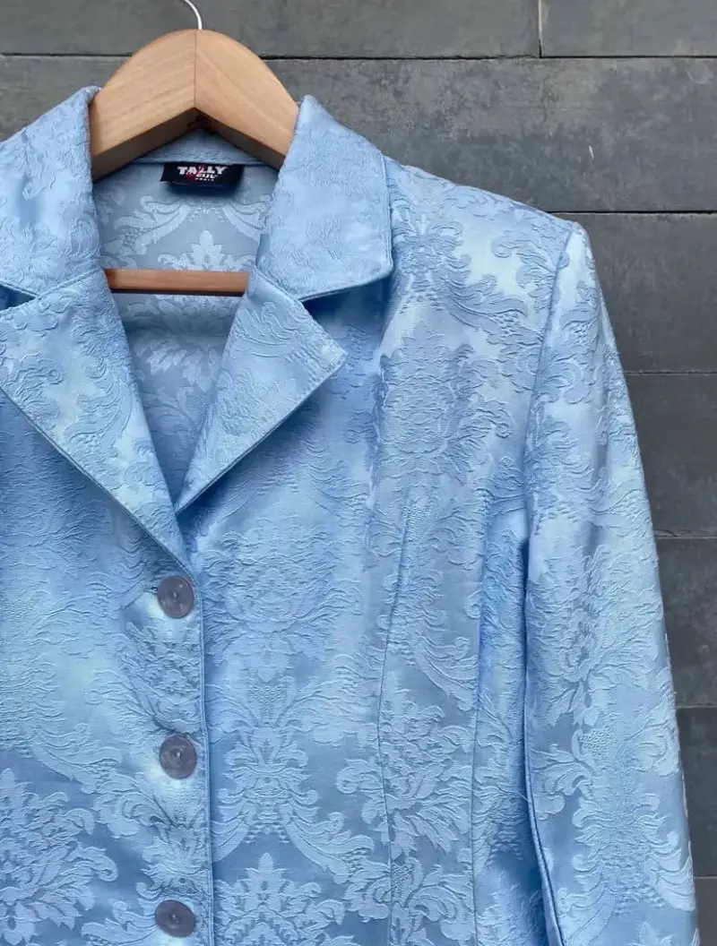 Blazer Celeste claro de mujer - 2