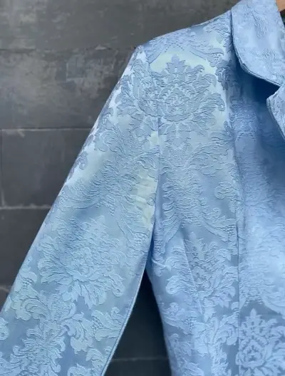Blazer Celeste claro de mujer - miniatura 4