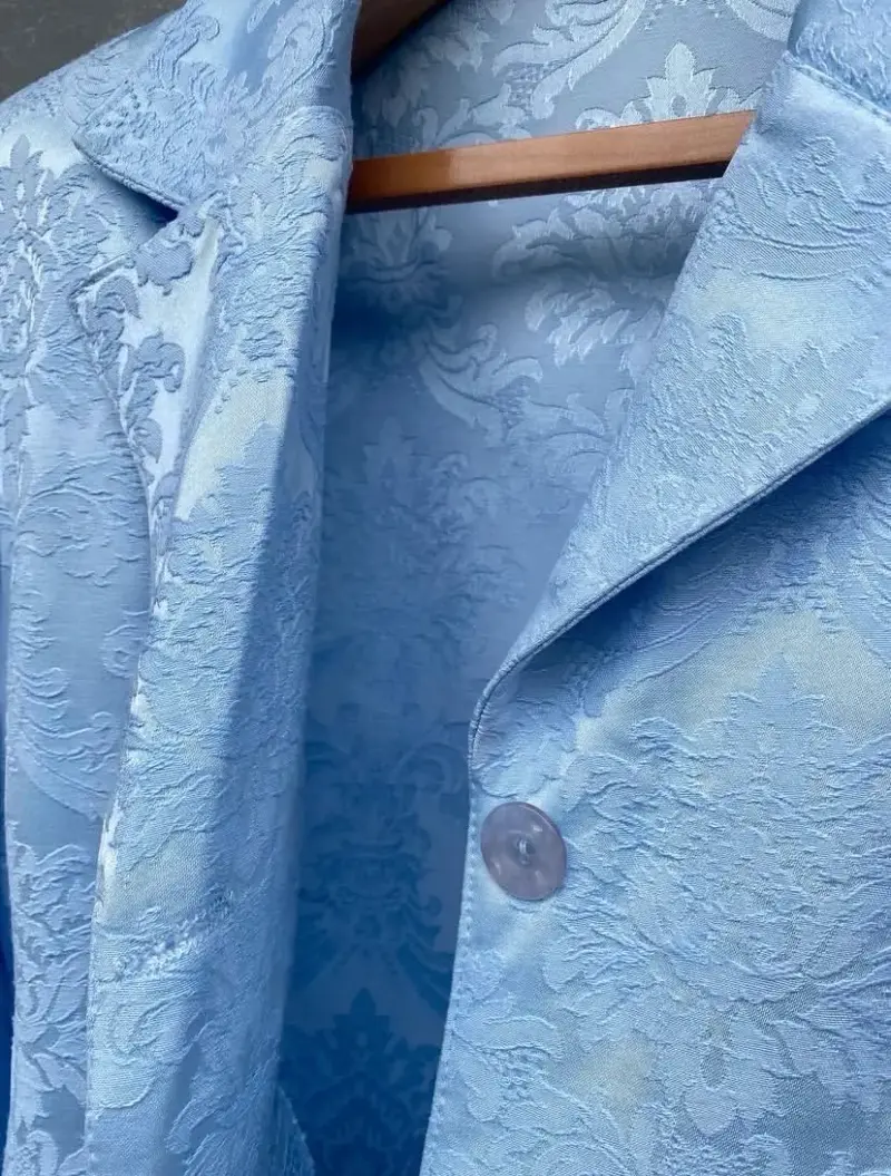 Blazer Celeste claro de mujer - 5
