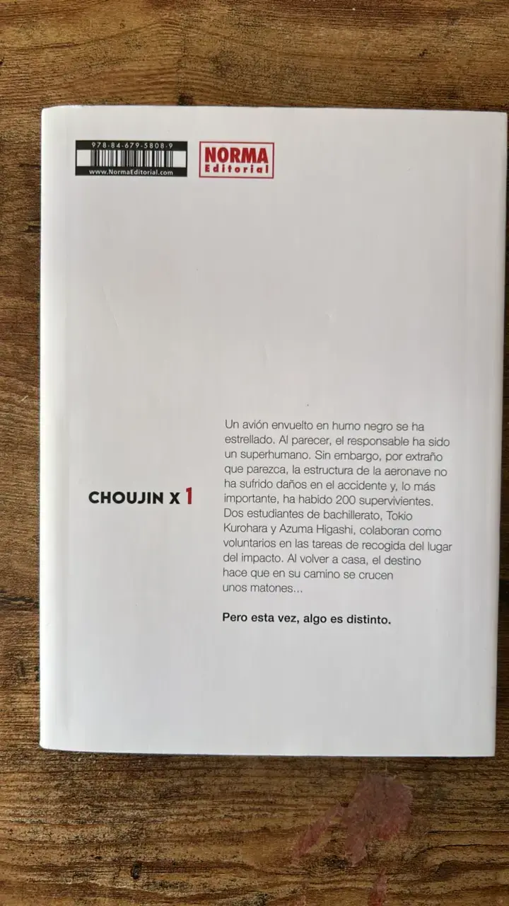 Manga Choujin X Volumen 1 de Sui Ishida - 2