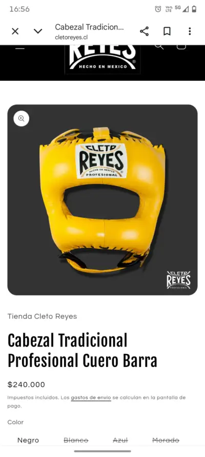 Cabezal de boxeo Cleto Reyes amarillo - miniatura 1