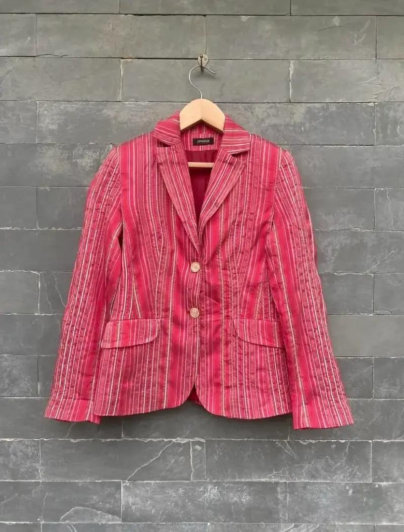 Blazer de seda vintage - 1