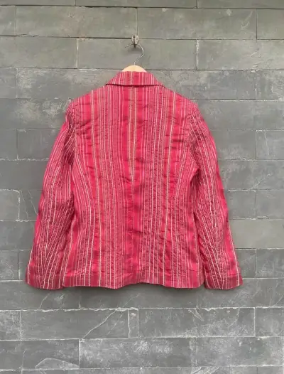 Blazer de seda vintage - miniatura 4